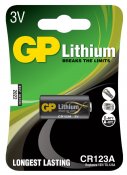 GP Lithiumbatteri, CR123A, 1-pack