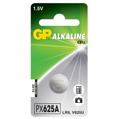 GP alkalisk knappcell 625A LR9, 1-pack