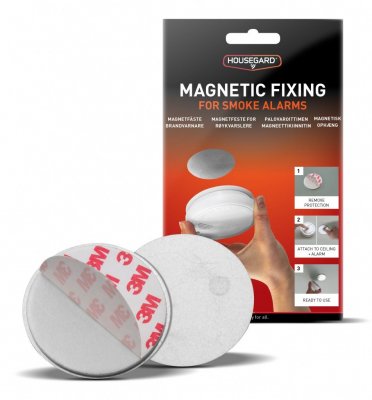 Magnetfäste till brandvarnare - slipp skruvhål i taket!