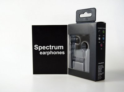 Maxell Spectrum Earphone Black- 10pack